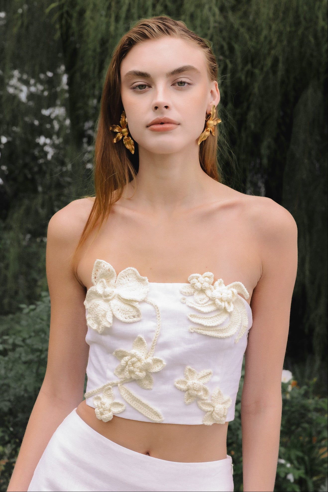 Crochet Flower Bandeau Top – Endless Rose