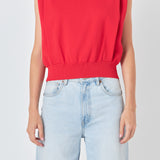 Powder Shoulder Sleeveless Top
