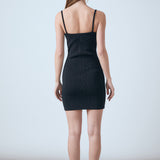 Rhinestone Bow Knit Dress