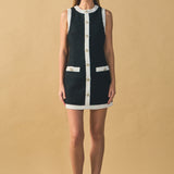Tweed Sleeveless Mini Dress