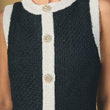 Tweed Sleeveless Mini Dress
