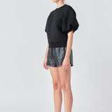 Puff Sleeve Sweatshirt