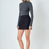 Twill Mini Skirt