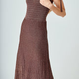 Lurex Sleeveless Maxi Dress