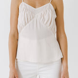 Sheer Insertion Cami Top