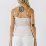 Sheer Insertion Cami Top