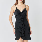 Ruffled Mini Dress