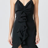 Ruffled Mini Dress