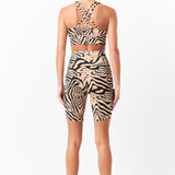 Animal Print Biker Shorts