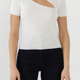 Cut Out Knit Top