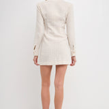 Textured Button Down Dress