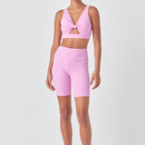 Knotted Cut Out Tank Top