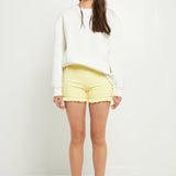 Biker Shorts with Ruffle