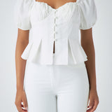 Corset Top with Pleats