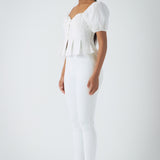 Corset Top with Pleats