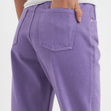 Color Full Length Wide Leg Jean