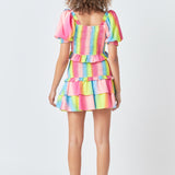Ombre Stripe Smocked Top