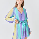 Pleated Mini Dress
