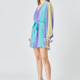 Pleated Mini Dress