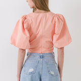 Puff Sleeve Crop Top
