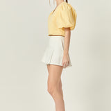 Puff Sleeve Crop Top