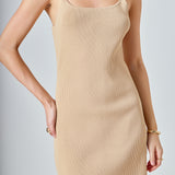 Fitted Knit Mini Dress
