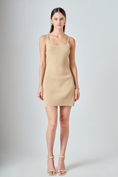 Fitted Knit Mini Dress