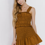 ENGLISH FACTORY - Smocked Ruffle Top - TOPS available at Objectrare