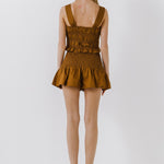 ENGLISH FACTORY - Smocked Ruffle Top - TOPS available at Objectrare