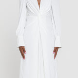 Twist Front Midi Dress