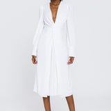 Twist Front Midi Dress