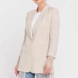 Lace Combo Blazer