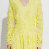 Lace V-Neckline Mini Dress