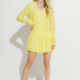 Lace V-Neckline Mini Dress
