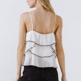 Tiered Ruffle Cami Top
