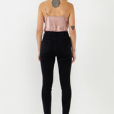 Satin Cowl Neck Top