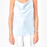 Satin Cowl Neck Top