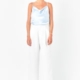 Satin Cowl Neck Top