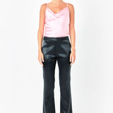 Satin Cowl Neck Top