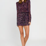 Multi Sequin Mini Skirt