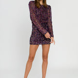 Multi Sequin Mini Skirt