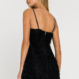 Fringed Flare Mini Dress