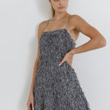 Fringed Flare Mini Dress