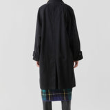 Reversible Check Long Coat