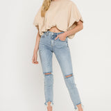 High-Low Cropped T-Shirt