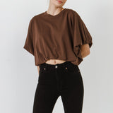 High-Low Cropped T-Shirt