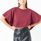 High-Low Cropped T-Shirt