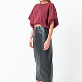 High-Low Cropped T-Shirt