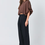 High-Low Cropped T-Shirt