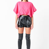 High-Low Cropped T-Shirt